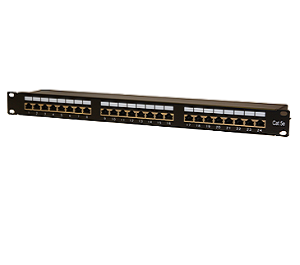 פאץ פאנל 24 PORT עם קונקטור מסוכך CAT7 CATE6A Patch Panel 24 Port