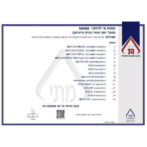 מזרן מולטיפלואו למיטת תינוק עם כיסוי רשת נושם, אנטי בקטריאלי והיפואלרגני- מגוון מידות לבחירה בייבי טק