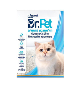 סופרחול לחתול חול מתגבש דר פט 15 ק"ג 