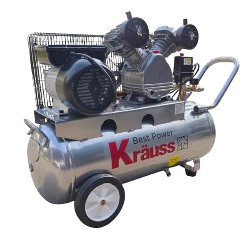 קומפרסור KRAUSS KR-50-BELT מקצועי עם מנוע 3.0 כ