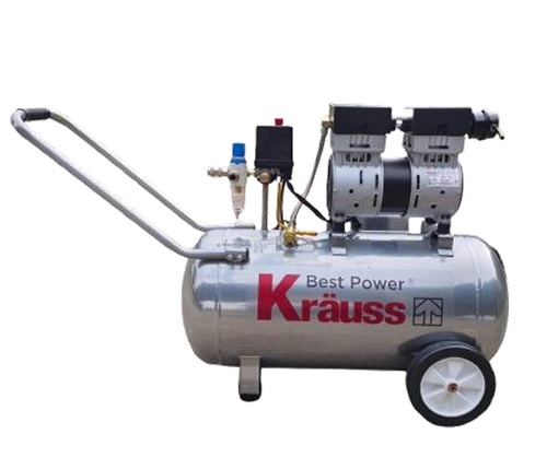 קומפרסור KRAUSS KR-50L-20S שקט ללא שמן עם מנוע 2.5 כ