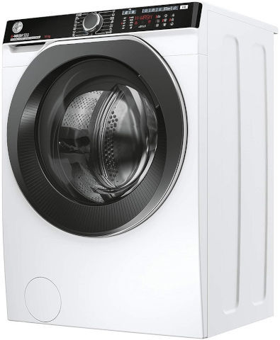 מכונת כביסה פתח חזית 14 ק''ג 1400 סל''ד HWP414AMBC מבית Hoover - צבע לבן עם דלת שחורה 