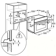תנור בנוי משולב מיקרוגל 43 ליטר AEG א.א.ג. Horizon KMK965000B