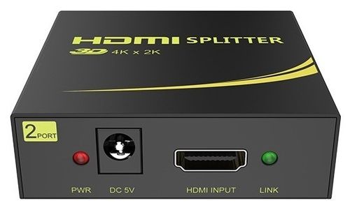 מפצל HDMI מוגבר ל2 יציאות HDSP02M1 HDMI Splitter 4K@30hz 