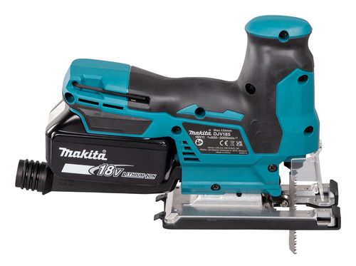 מסור אנכי נטען Makita DJV185 מקצועי עם מנוע brushless, 3 מצבי פנדל, מהירות משתנה ומערכת החלפת להב מהירה