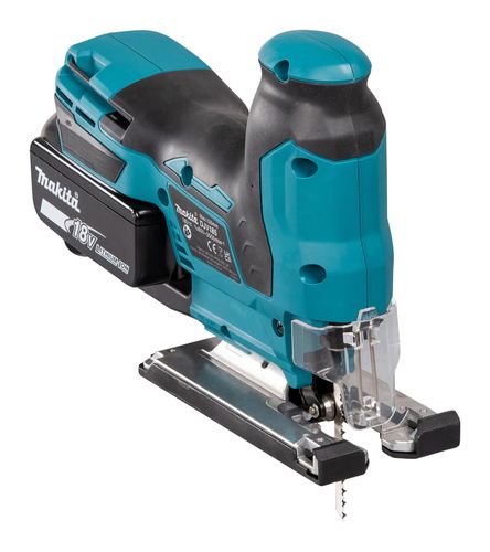 מסור אנכי נטען Makita DJV185 מקצועי עם מנוע brushless, 3 מצבי פנדל, מהירות משתנה ומערכת החלפת להב מהירה