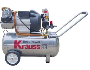 מדחס (קומפרסור) 3 כ"ס 2 ראשים 50 ליטר KRAUSS R-5085V