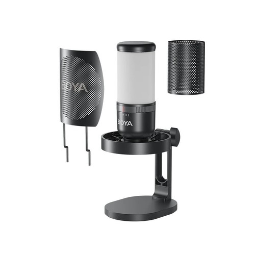 מיקרופון קונדנסר Boya K3 USB עם תאורה מרהיבה