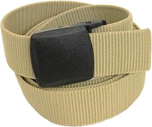 חגורה עם רוכסן פנימי להסתרת כסף - בז