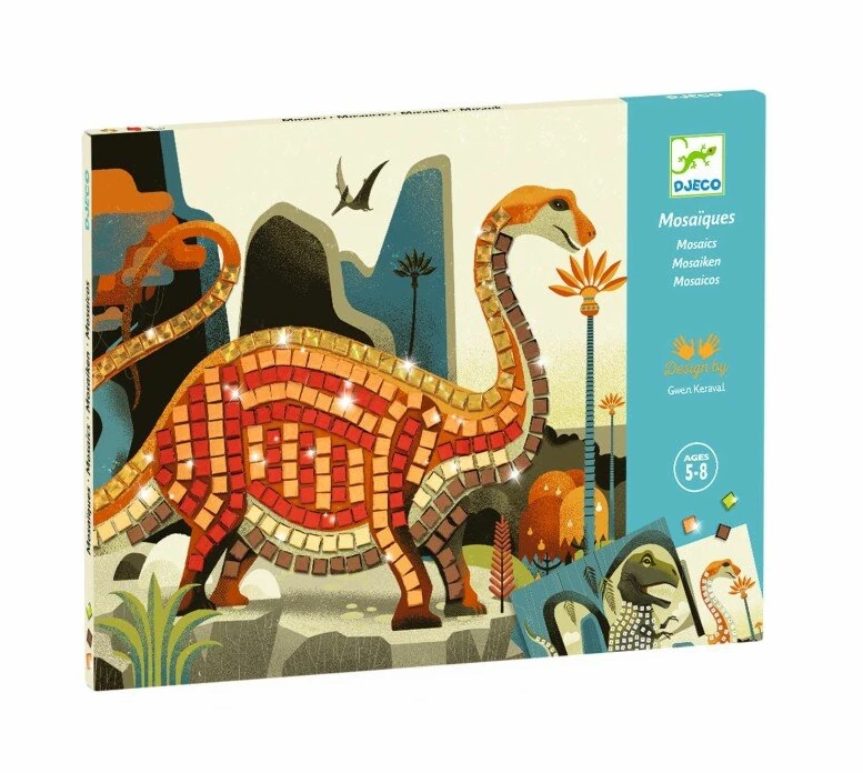יצירה מוזאיקה דינוזאורים - DJECO