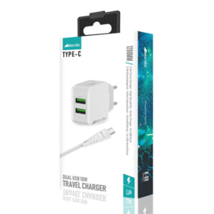 מטען קיר עם כבל SAMSUNG NORDIC USB TO MICRO 2.0A 10W 2USB
