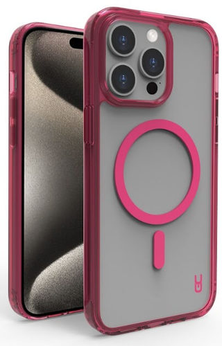 כיסוי Grip Crystal MagSafe iPhone 16 Pro, אייפון 16 פרו , צבע ורוד