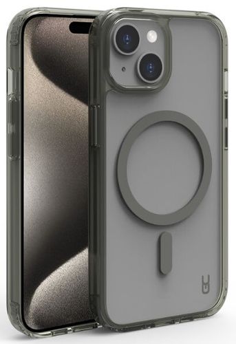 כיסוי Grip Crystal MagSafe iPhone 15 , אייפון 15, צבע אפור