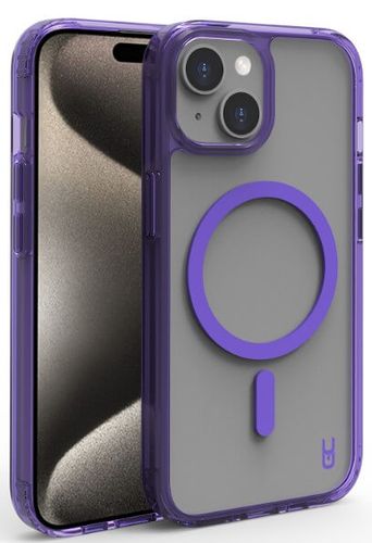 כיסוי Grip Crystal MagSafe iPhone 15 , אייפון 15 , צבע סגול
