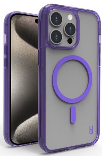 כיסוי Grip Crystal MagSafe iPhone 15 Pro Max , אייפון 15 פרו מקס , צבע סגול