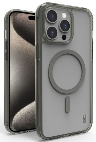 כיסוי Grip Crystal MagSafe iPhone 15 Pro Max , אייפון 15 פרו מקס , צבע אפור