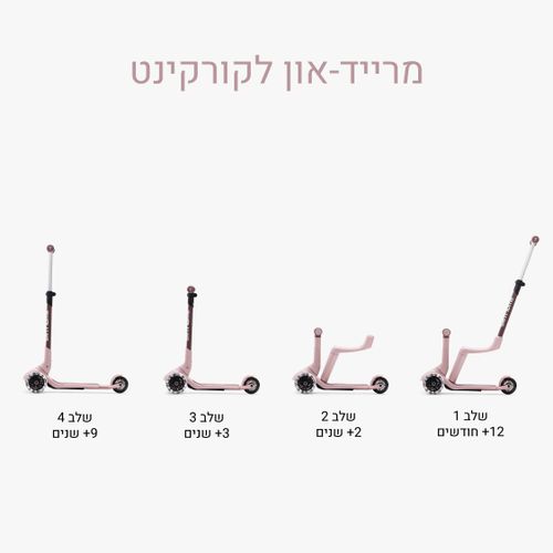 קורקינט XTEND מיני רייד ורוד SMARTRIKE