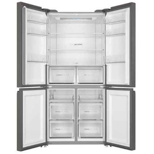 מקרר מפואר 4 דלתות 606 ליטר Haier HRF-7100FB זכוכית שחור *שבת
