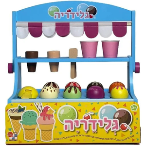 דוכן גלידה מעץ לילדים