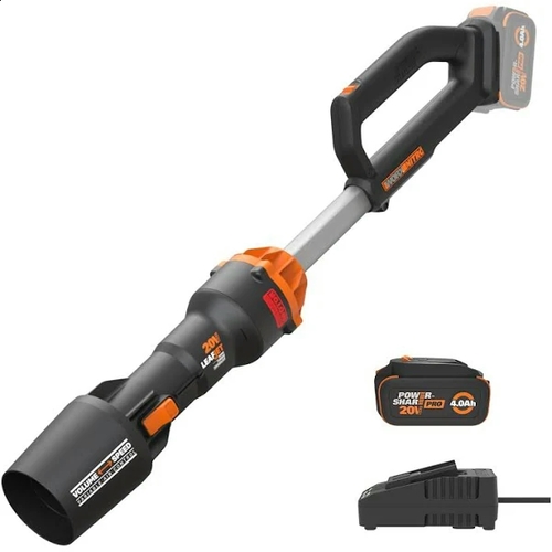 סט מושלם לבית ולגינה! מפוח WG543E.9 + סוללה 4AH +מטען WORX 