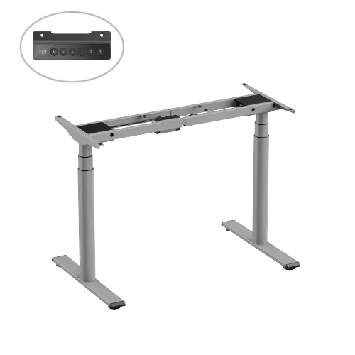 מעמד רגליים עגולות שחורות לשולחן חשמלי LUMI M10-23DE