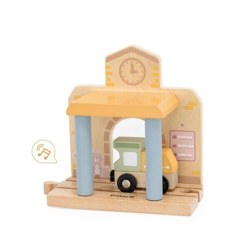 ערכת רכבת ומסילת עץ 30 חלקים (פולאר בי)
