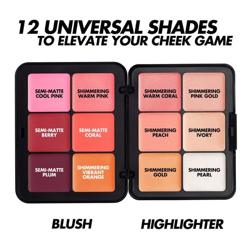 פלטה משולבת מייק אפ פור אבר Makeup For Ever HD SKIN BLUSH & GLOW PALETTE