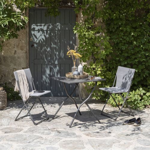 כיסא פטיו מתקפל אפור BALCONY terre