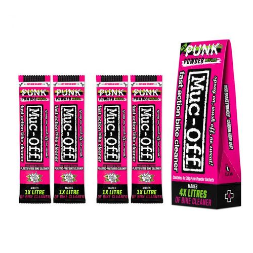 מארז 4 יח' אבקה להכנת נוזל ניקוי מאק אוף - MUC-OFF PUNK POWDER BIKE CLEANER 4 PACK