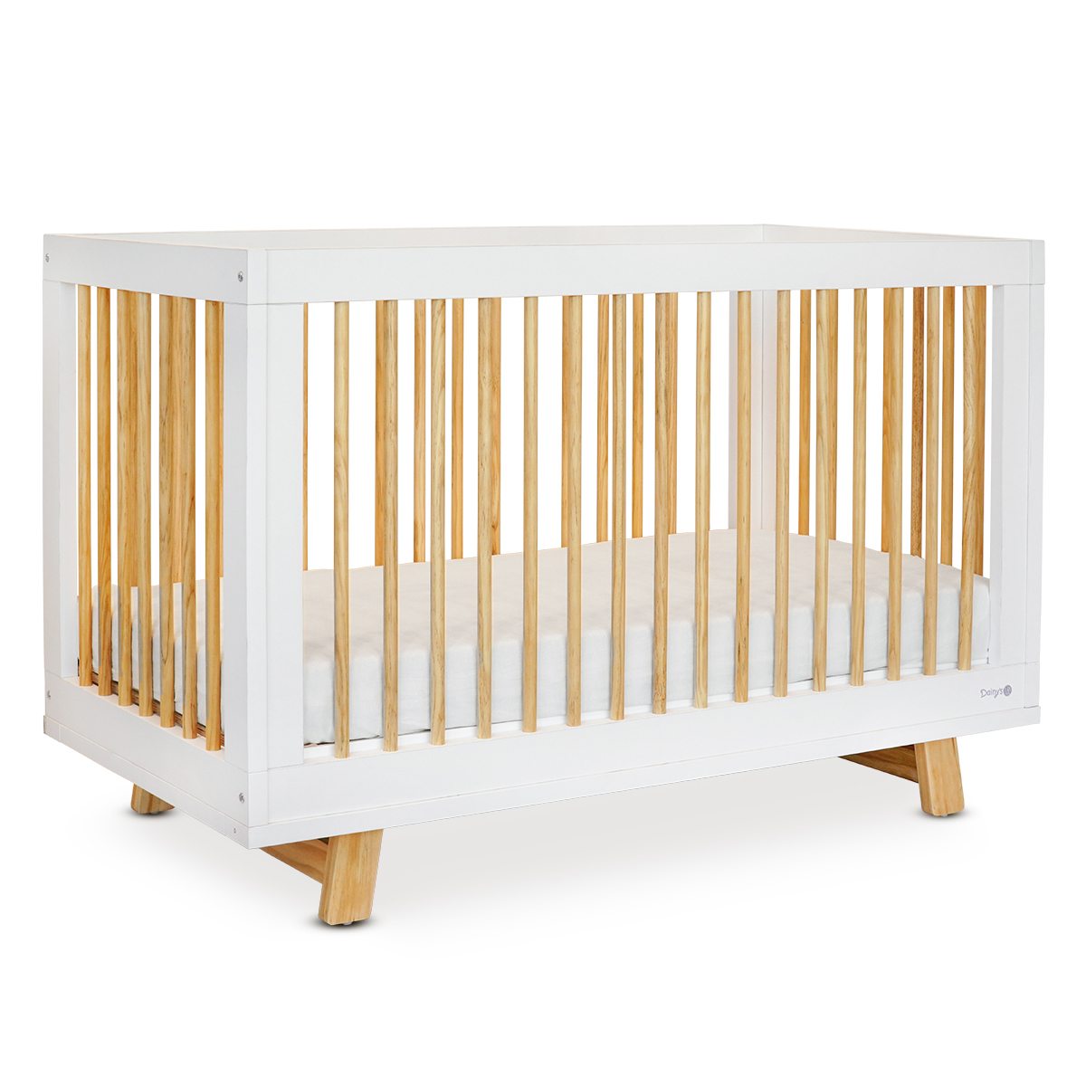 מיטת תינוק Moly™ Baby Bed White/Wood 120×60 cm