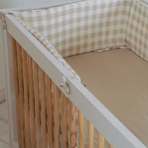 מיטת תינוק Moly™ Baby Bed White/Wood 120×60 cm