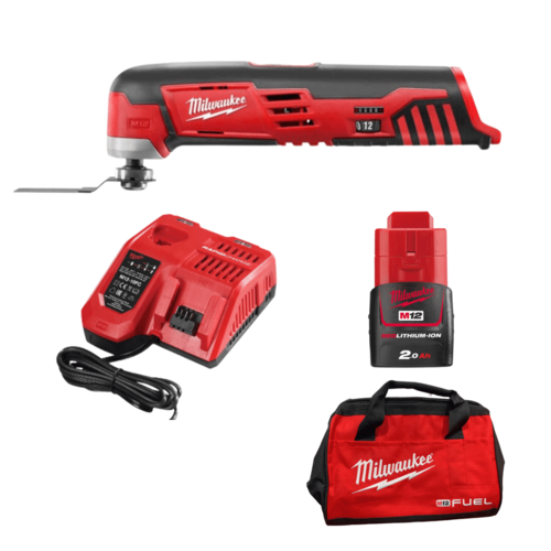 סט מולטיטול נטען 12V דגם 2426-20 / M12 MT Milwaukee + סוללת 2AH + מטען מהיר + תיק קטן 