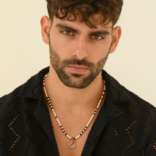 שרשרת אבני-חן תליון פלפל-מטבע