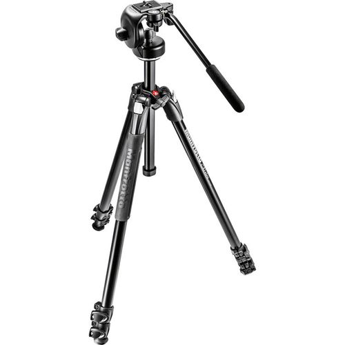 חצובת אלומיניום עם ראש וידאו Manfrotto 290