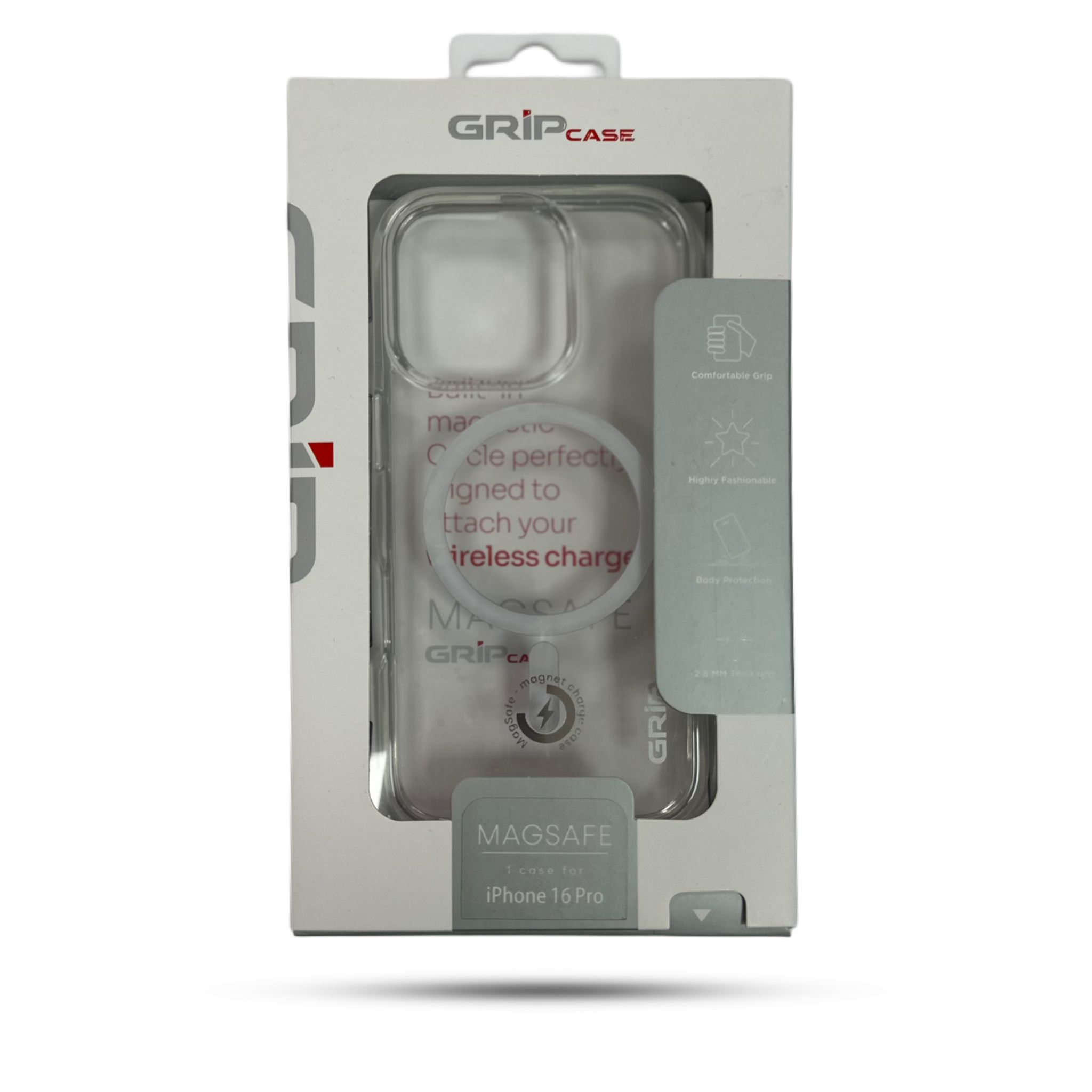 Grip Case Crystal MagSafe for iPhone 16 Pro 6.3 Clear