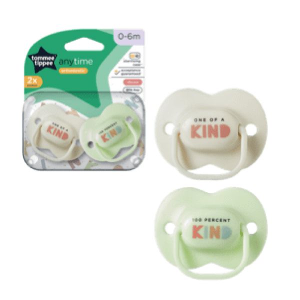 זוג מוצצים 0-6 חודשים Tommee Tippee ANY TIME
