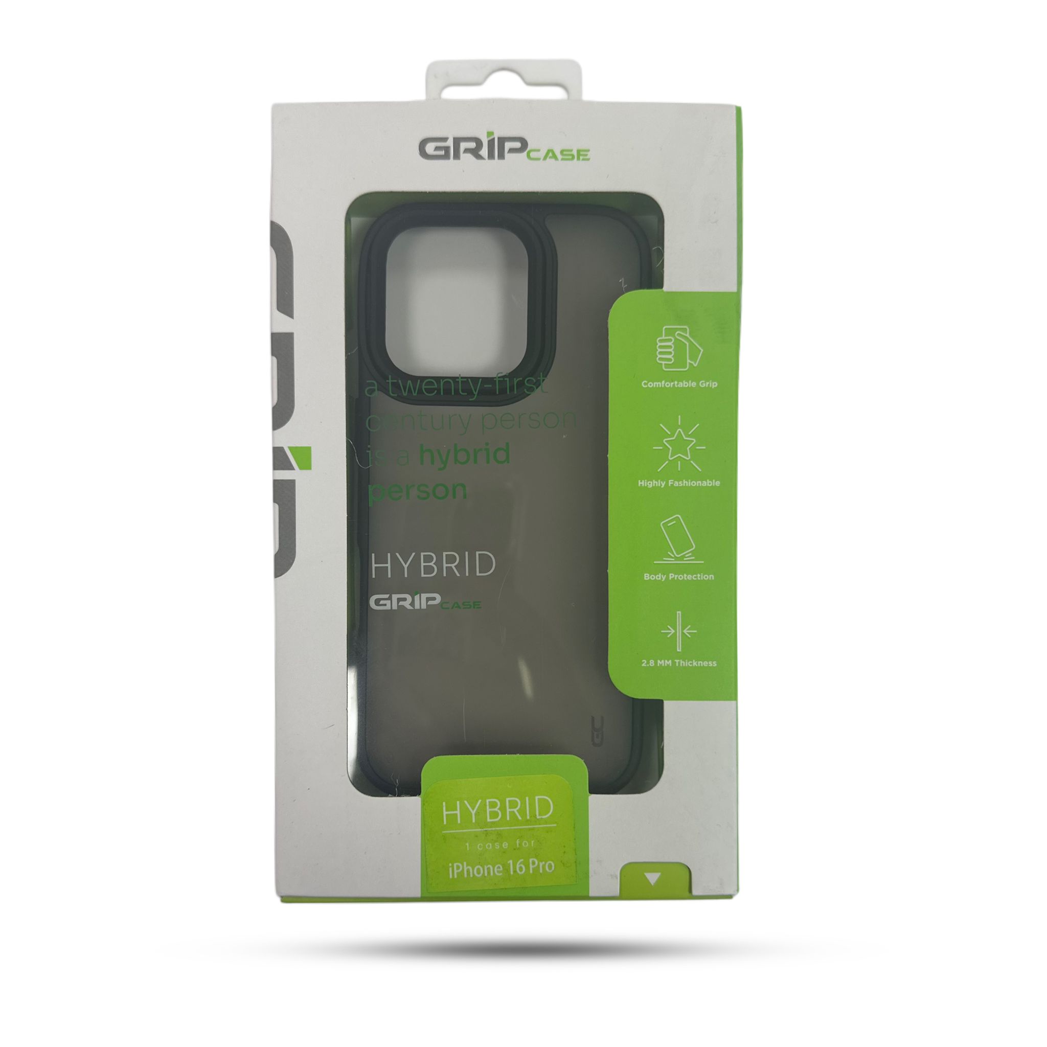GRIP CASE HYBRID for iPhone 16 Pro 6.3 Black