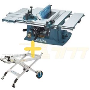 מסור שולחן חשמלי 1500W נייד מקצועי "10 + סטנד MAKITA MLT100 