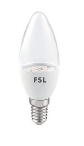 נורה FSL לד נר E14 שקוף7Wלבן