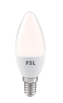 נורה FSL לד נר E14 חלבי7W צהוב