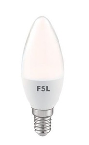 נורה FSL לד נר E14 חלבי7W צהוב