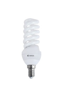 נורה ספירל 15W לבן E14