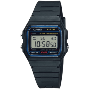 שעון יד דיגיטלי צבע שחור Casio F-91W-1DG