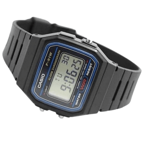 שעון יד דיגיטלי צבע שחור Casio F-91W-1DG