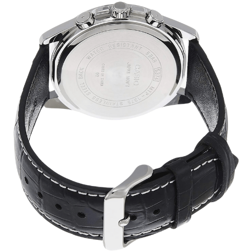 שעון יד אנלוגי לגברים עם רצועת עור Casio MTP-1375L-7AVDF