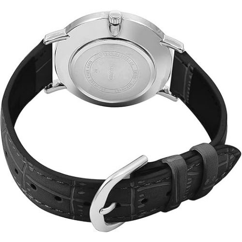 שעון יד אנלוגי לגברים עם רצועת עור Casio MTP-VT01L-1BUDFברפאלי - refali.co.il