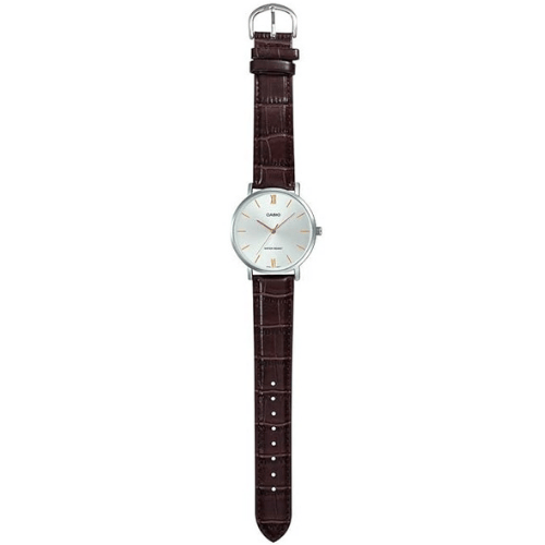 שעון יד אנלוגי לגברים עם רצועת עור Casio MTP-VT01L-7B2UDF