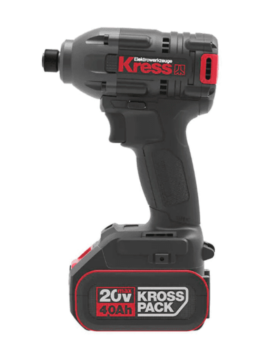 סט משתלם במיוחד! מברגת אימפקט + מברגה/מקדחה 20V נטענת + שתי סוללות 4Ah + מטען מבית KRESS