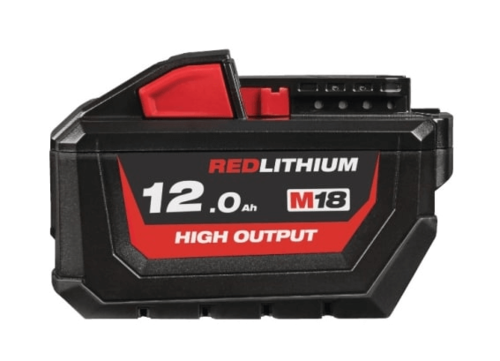  סוללת ליתיום Milwaukee M18 HB12 HIGH OUTPUT RED-LITHIUM 18V 12Ah