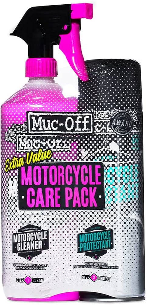 ערכת ניקוי, טיפוח והגנה לאופנוע מאק אוף - MUC-OFF MOTORCYCLE ESSENTIALS KIT